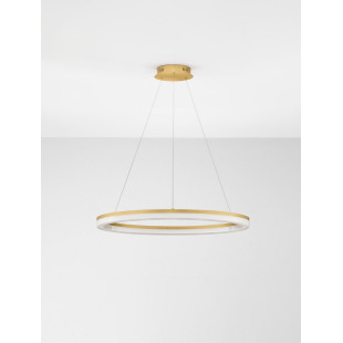 Lampa Wisząca Glamour Lunara LED 80cm Złota - Decolab24