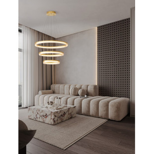 Lampa Wisząca Lunara III Złota LED | Decolab24