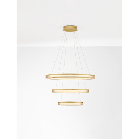 Lampa Wisząca Lunara III Złota LED | Decolab24