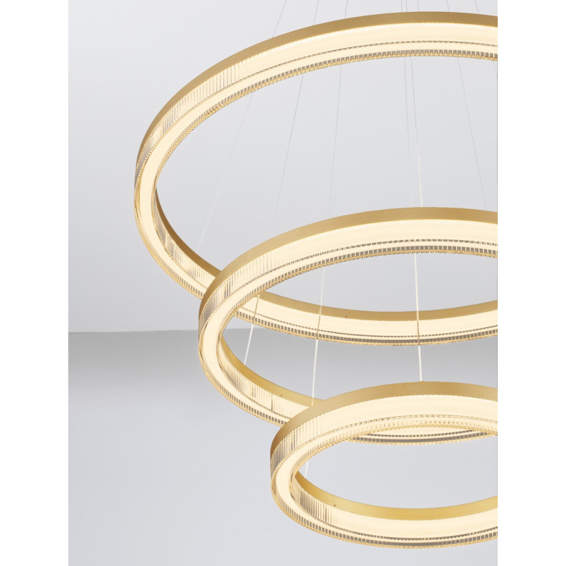 Lampa Wisząca Lunara III Złota LED | Decolab24