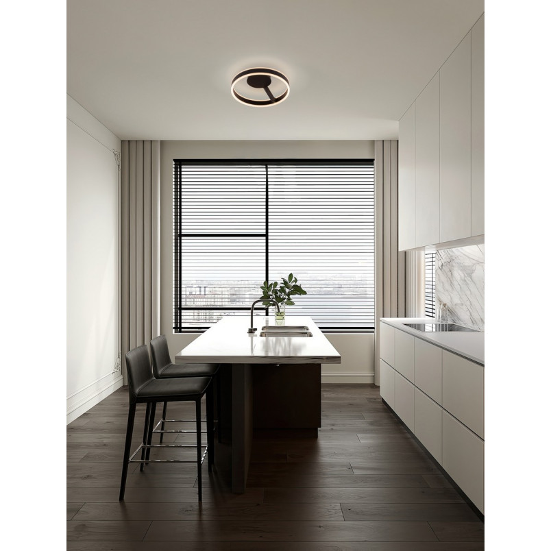 Plafon LED Cibano 40cm Czarny | Regulacja Barwy | Decolab24