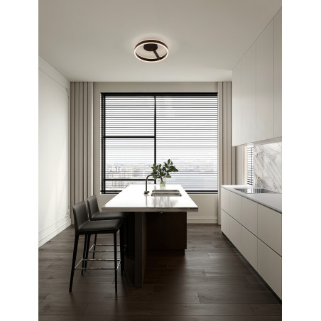 Plafon LED Cibano 40cm Czarny | Regulacja Barwy | Decolab24