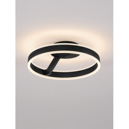Plafon LED Cibano 40cm Czarny | Regulacja Barwy | Decolab24