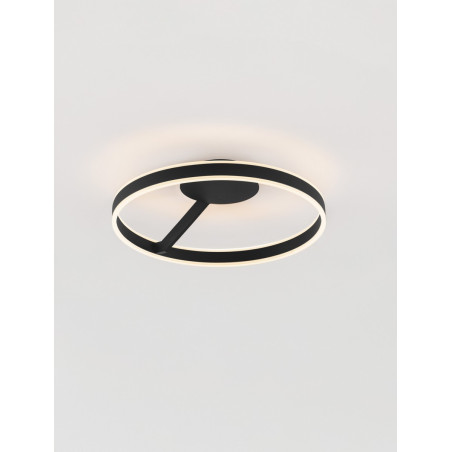 Plafon LED Cibano 60cm czarny | Regulacja barwy | Decolab24