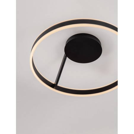 Plafon LED Cibano 60cm czarny | Regulacja barwy | Decolab24
