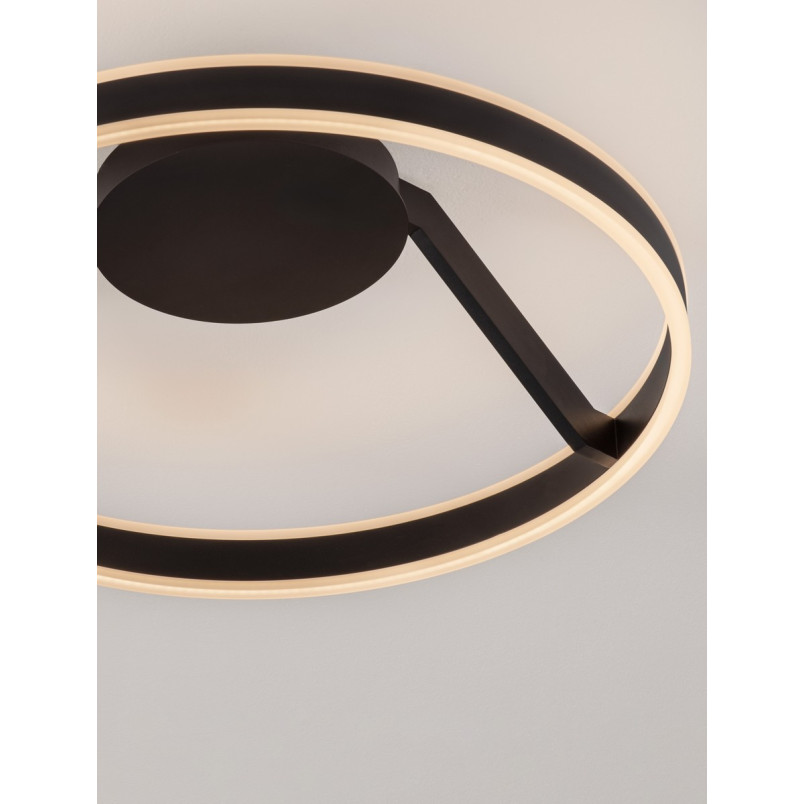 Plafon LED Cibano 60cm czarny | Regulacja barwy | Decolab24