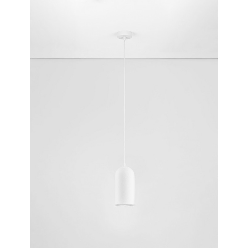 Lampa wisząca gipsowa Modo biała - Decolab24