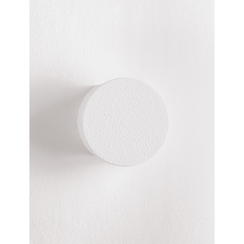 Kinkiet gipsowy Wawa - biały, minimalistyczny | Decolab24