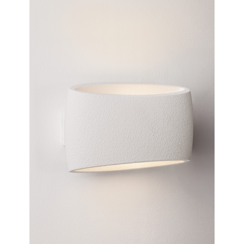 Kinkiet gipsowy Zeppo 30cm | Biały | Decolab24