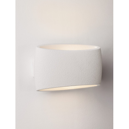 Kinkiet gipsowy Zeppo 30cm | Biały | Decolab24
