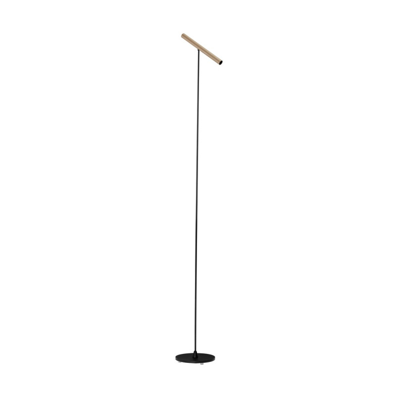 Lampa podłogowa LED Tarpo: Dotykowy ściemniacz, 158cm, Mokka/Czarny