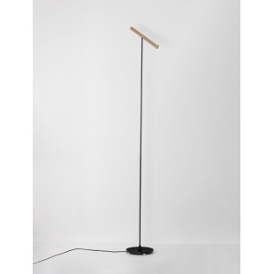 Lampa podłogowa LED Tarpo: Dotykowy ściemniacz, 158cm, Mokka/Czarny