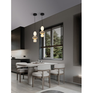 Lampa wisząca Notea LED - Elegancki design w białym i beżowym | Decolab24