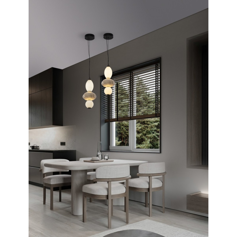 Lampa wisząca Notea LED - Elegancki design w białym i beżowym | Decolab24