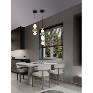 Lampa wisząca Notea LED | Szklana, Dekoracyjna, Art Deco