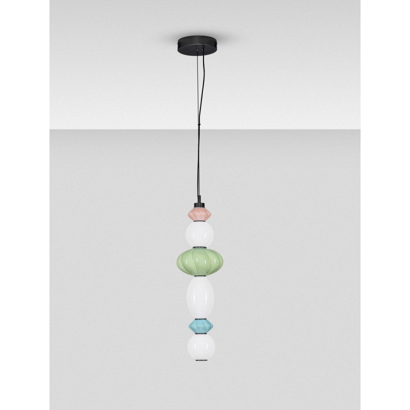 Lampa wisząca Notea LED | Szklana, Dekoracyjna, Art Deco