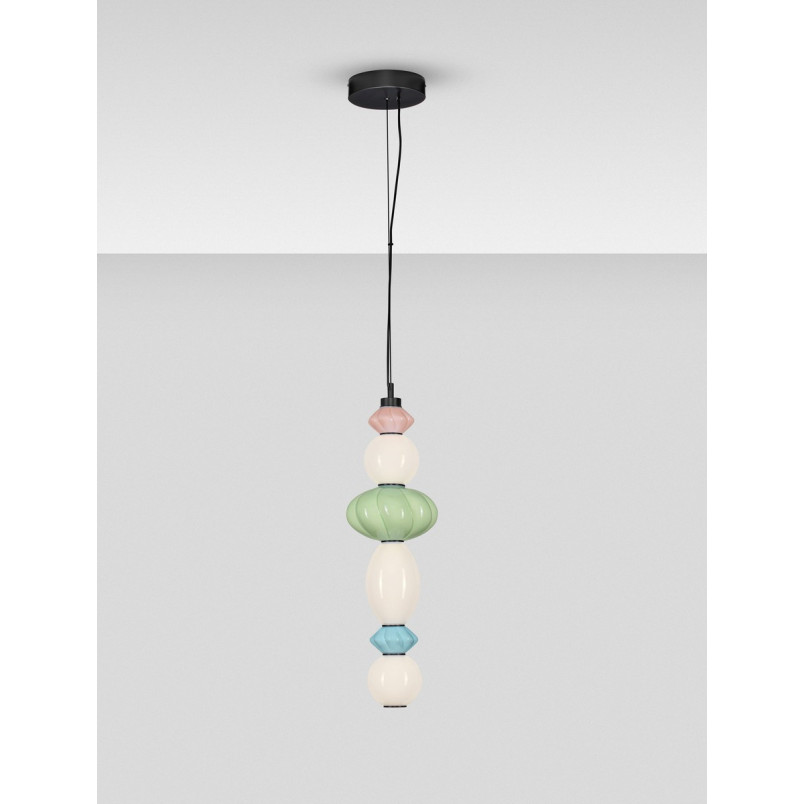 Lampa wisząca Notea LED | Szklana, Dekoracyjna, Art Deco