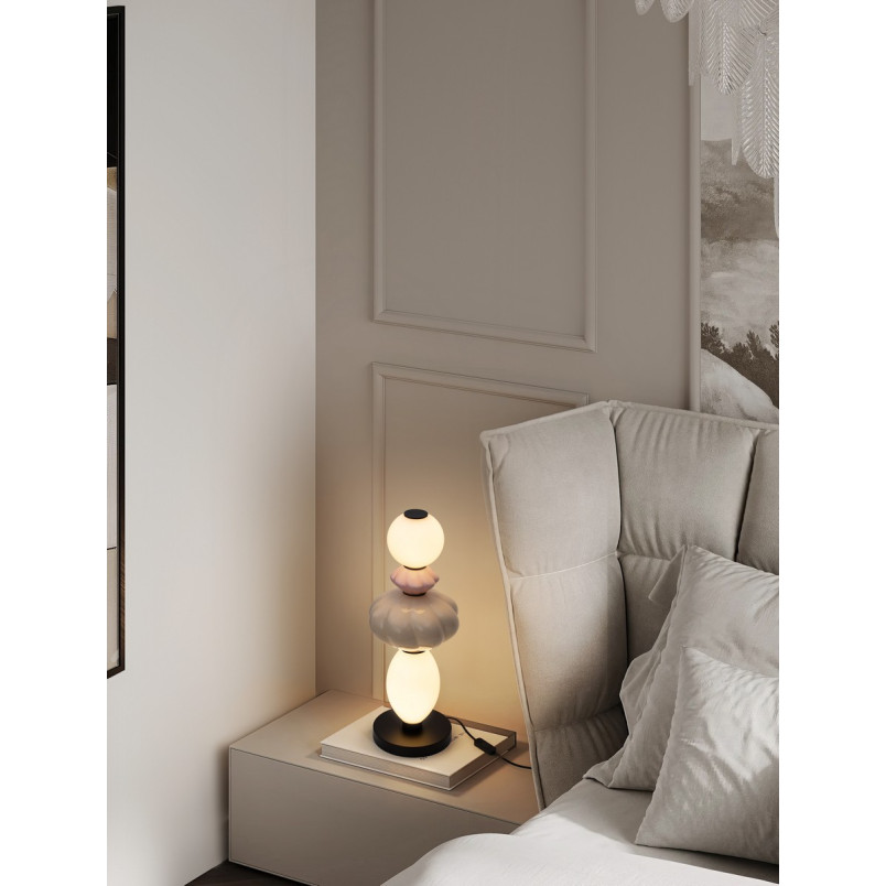 Lampa stołowa Notea LED: Dekoracyjny design, zmienne kolory | Decolab24