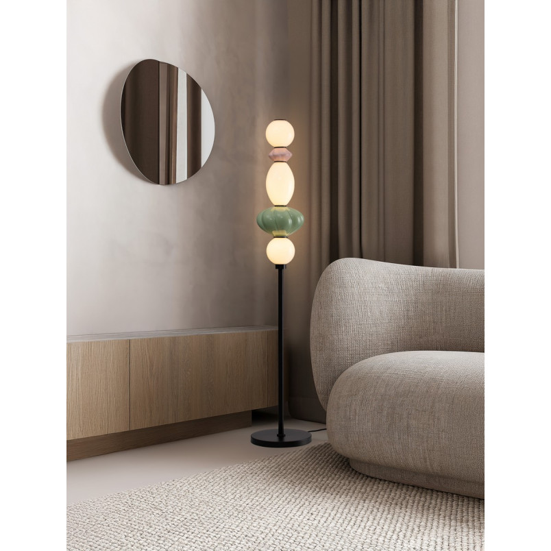 Lampa podłogowa Notea LED - Szklana, Dekoracyjna, Multikolor | Decolab24