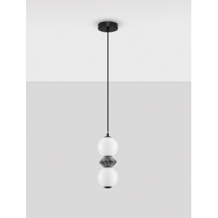 Lampa wisząca LED Lipana - szkło i ceramika | Decolab24