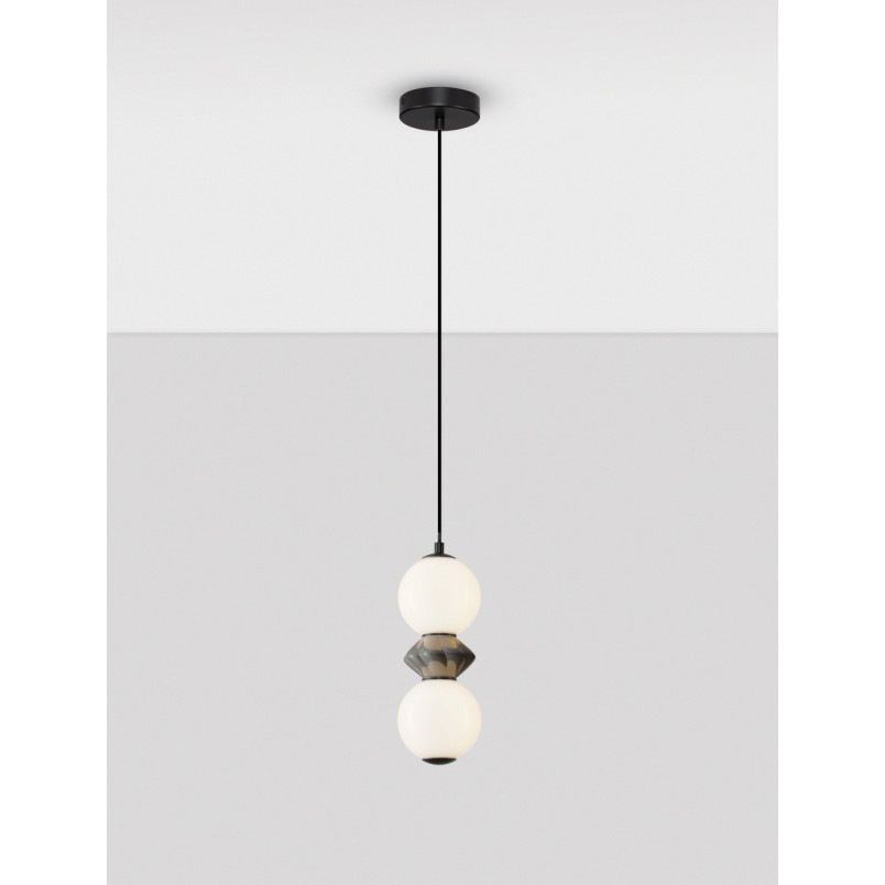 Lampa wisząca LED Lipana - szkło i ceramika | Decolab24