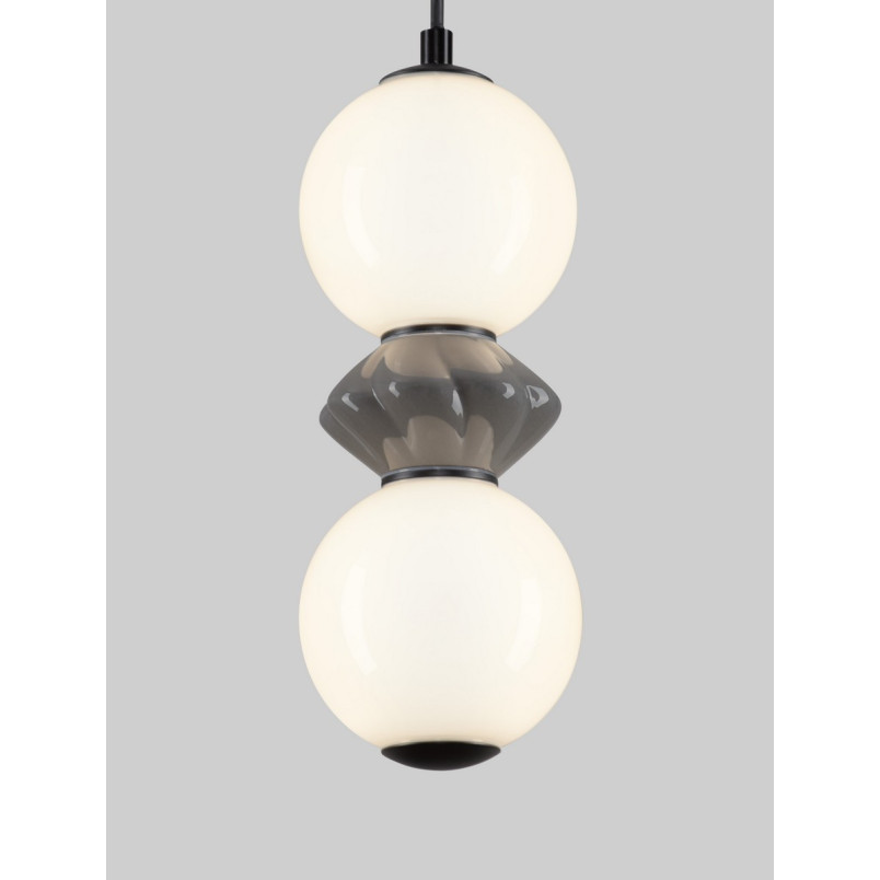 Lampa wisząca LED Lipana - szkło i ceramika | Decolab24