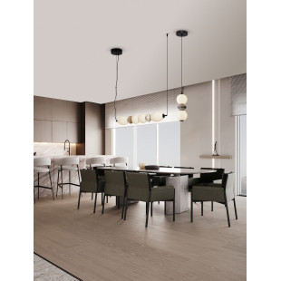 Lampa Wisząca Lipana LED: Szkło i Ceramika | Decolab24