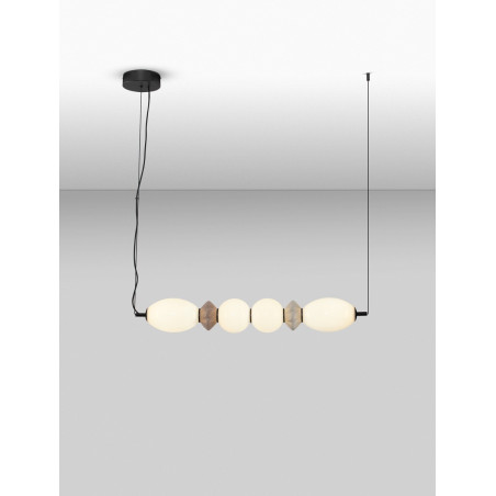 Lampa Wisząca Lipana LED: Szkło i Ceramika | Decolab24