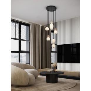 Lampa Wisząca Lipana V LED - Szklana Ceramika | Decolab24