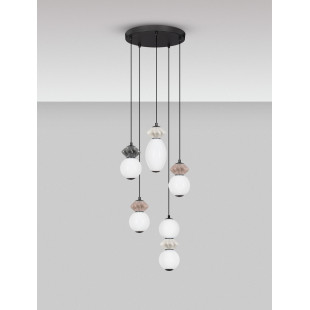 Lampa Wisząca Lipana V LED - Szklana Ceramika | Decolab24