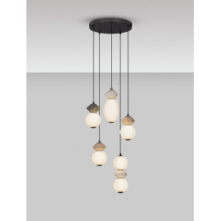 Lampa Wisząca Lipana V LED - Szklana Ceramika | Decolab24