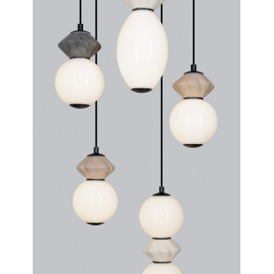 Lampa Wisząca Lipana V LED - Szklana Ceramika | Decolab24