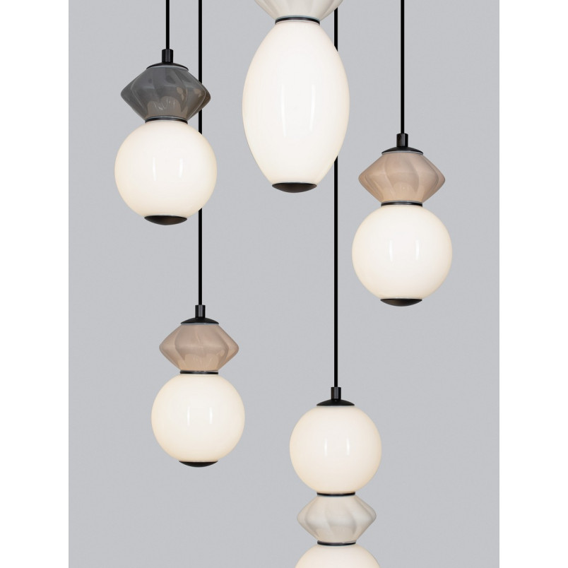 Lampa Wisząca Lipana V LED - Szklana Ceramika | Decolab24