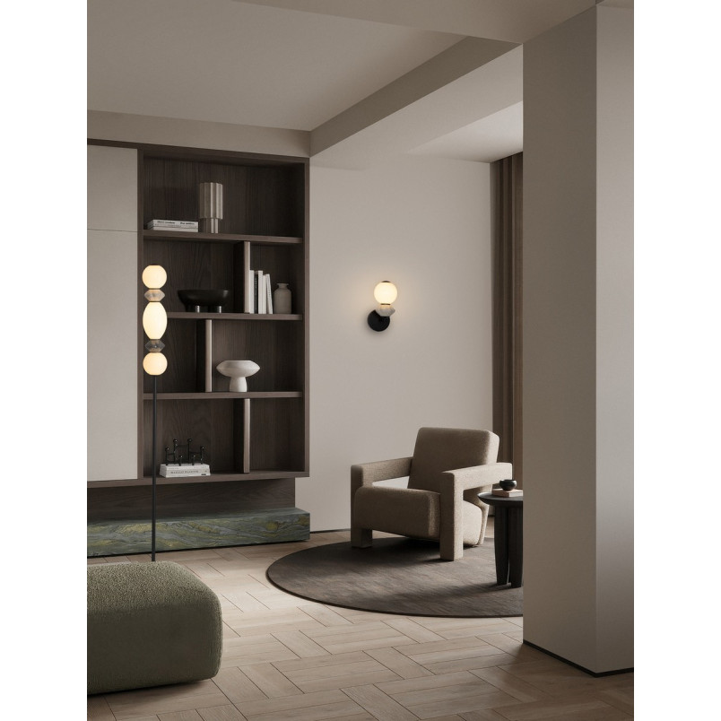 Lampa podłogowa Lipana LED - Szkło i Ceramika | Decolab24