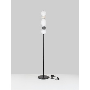 Lampa podłogowa Lipana LED - Szkło i Ceramika | Decolab24