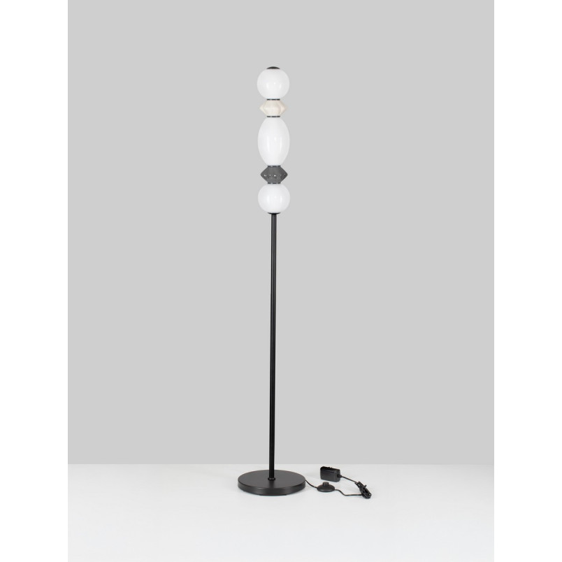 Lampa podłogowa Lipana LED - Szkło i Ceramika | Decolab24