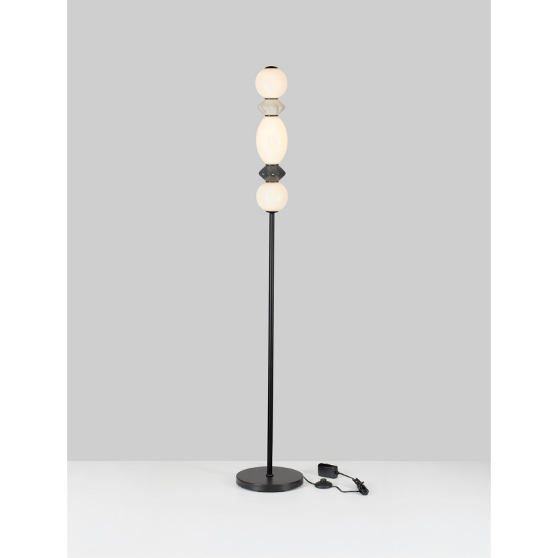Lampa podłogowa Lipana LED - Szkło i Ceramika | Decolab24