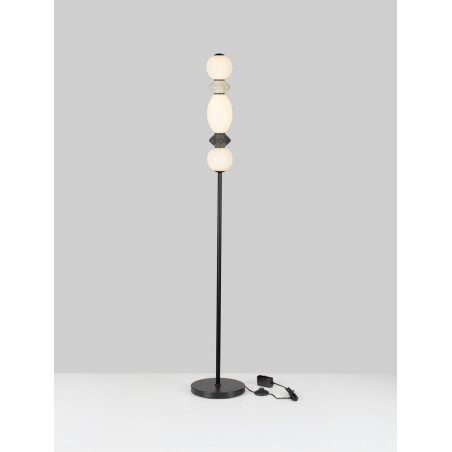 Lampa podłogowa Lipana LED - Szkło i Ceramika | Decolab24