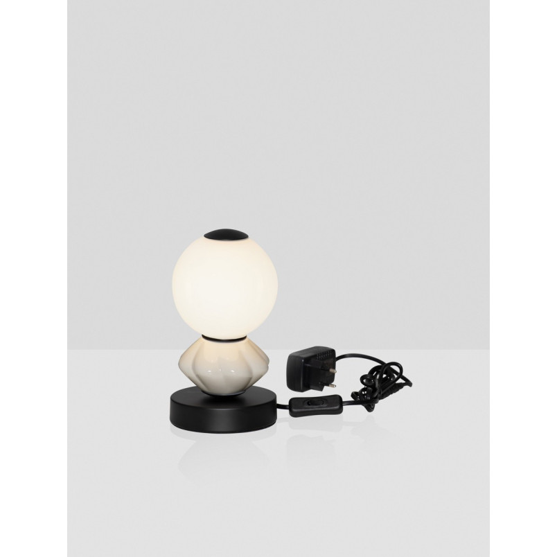 Lampa stołowa Lipana: Szkło i ceramika, LED 22cm - Decolab24