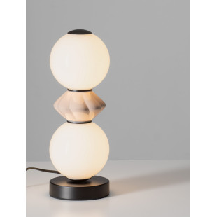 Lampa stołowa Lipana: Szkło, ceramika, LED | Decolab24