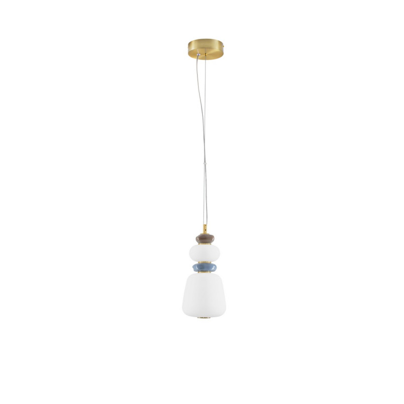 Lampa wisząca Lapo LED - Szklana, Ceramiczna, Multikolor | Decolab24