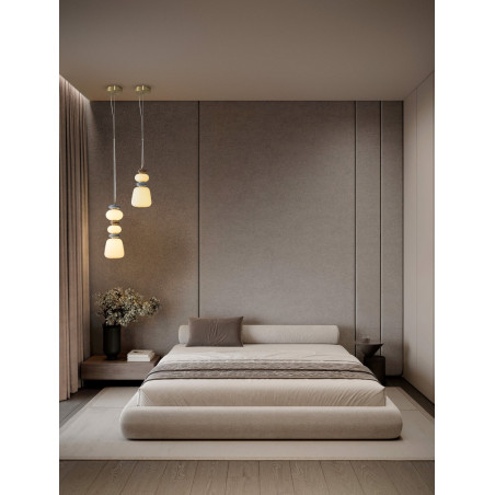 Lampa wisząca Lapo LED - Szklana, Ceramiczna, Multikolor | Decolab24