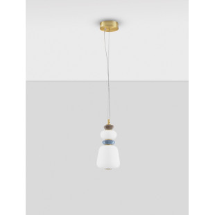 Lampa wisząca Lapo LED - Szklana, Ceramiczna, Multikolor | Decolab24