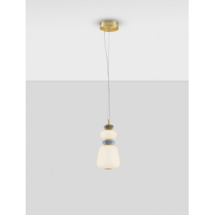 Lampa wisząca Lapo LED - Szklana, Ceramiczna, Multikolor | Decolab24