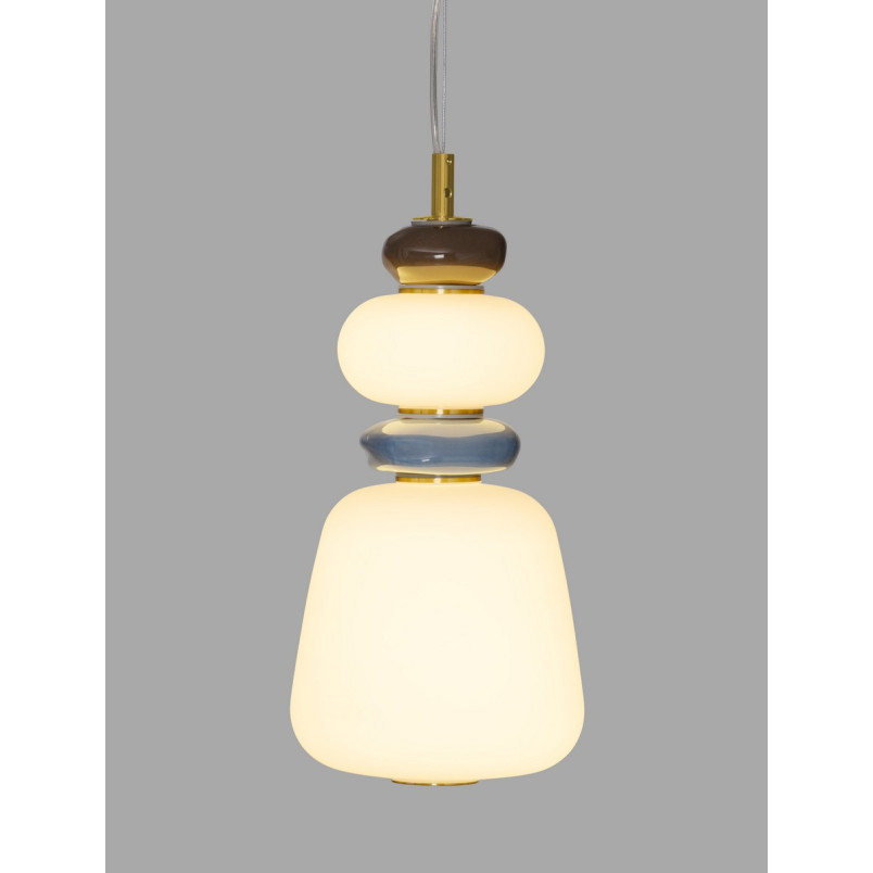Lampa wisząca Lapo LED - Szklana, Ceramiczna, Multikolor | Decolab24
