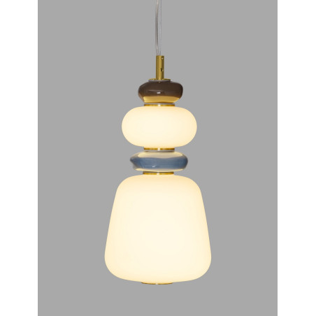 Lampa wisząca Lapo LED - Szklana, Ceramiczna, Multikolor | Decolab24