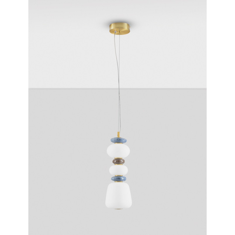 Lampa Wisząca Lapo LED - Szklana Ceramika | Decolab24