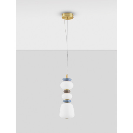 Lampa Wisząca Lapo LED - Szklana Ceramika | Decolab24
