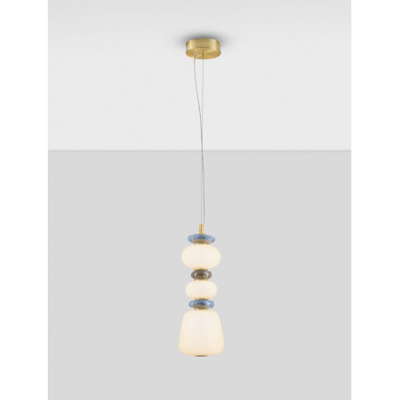Lampa Wisząca Lapo LED - Szklana Ceramika | Decolab24