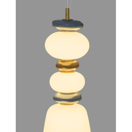 Lampa Wisząca Lapo LED - Szklana Ceramika | Decolab24